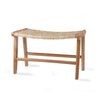 Abaca and Teak Ottoman Stool - RhoolStoolHKLivingHKLiving Stool Abaca and Teak Ottoman Stool 8718921029506