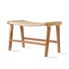 Abaca and Teak Ottoman Stool - RhoolStoolHKLivingHKLiving Stool Abaca and Teak Ottoman Stool 8718921029506