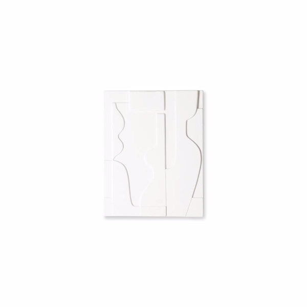 Abstract White Ceramic Wall Panel - RhoolArtHKLivingHKLiving Art Abstract White Ceramic Wall Panel 8718921039543