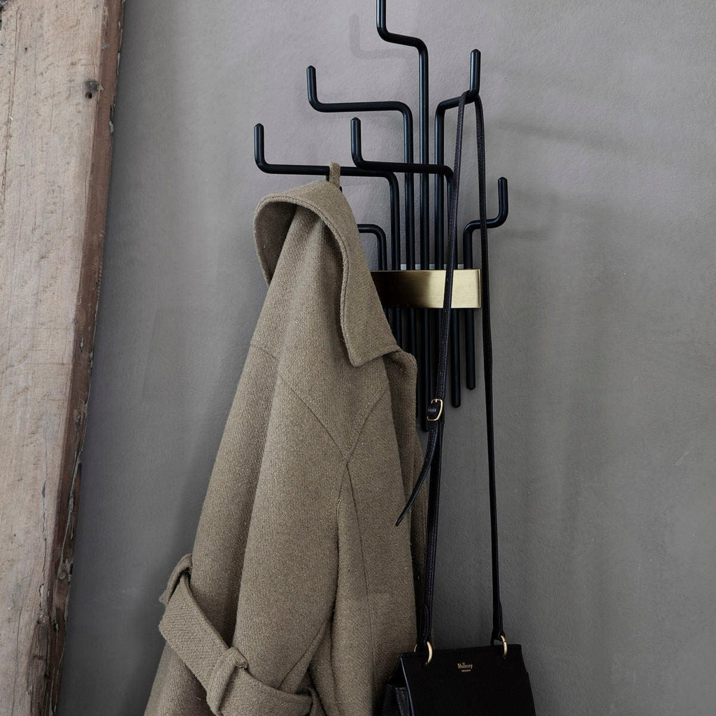 Black and Brass Coat Rack - RhoolCoat & Hat RacksHouse DoctorHouse Doctor Coat & Hat Racks Black and Brass Coat Rack 5707644551312