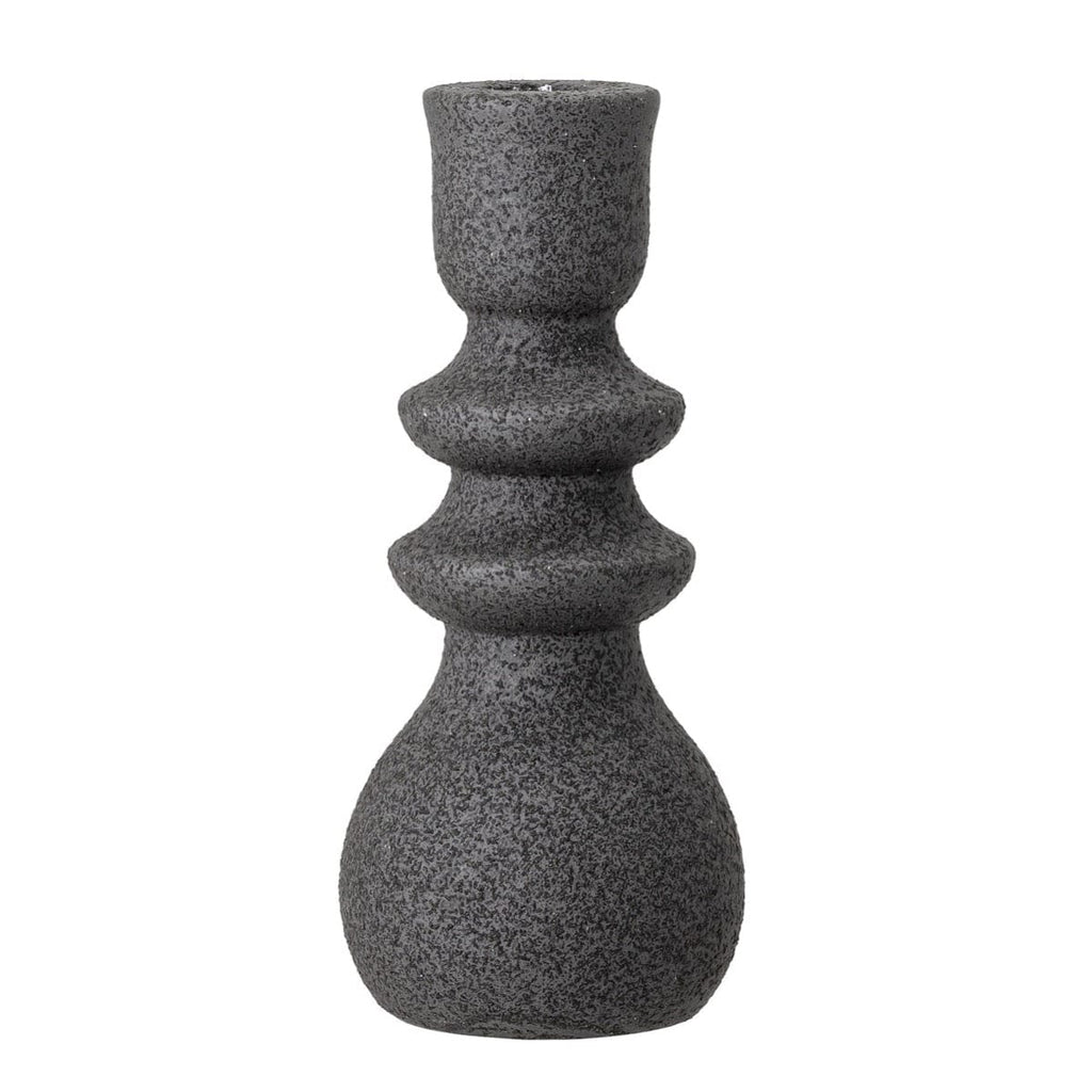 Black Textured Reactive Glaze Candlestick - RhoolCandleholderBloomingvilleBloomingville Candleholder Black Textured Reactive Glaze Candlestick 5711173251957