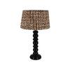 Black Turned Wood Lamp and Shade - RhoolLampRhoolBlack Turned Wood Lamp and Shade