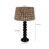 Black Turned Wood Lamp and Shade - RhoolLampRhoolBlack Turned Wood Lamp and Shade