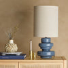 Blue Glass Table Lamp and Shade - RhoolLampBloomingvilleBlue Glass Table Lamp and Shade