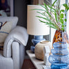 Blue Glass Table Lamp and Shade - RhoolLampBloomingvilleBlue Glass Table Lamp and Shade