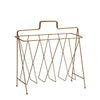 Brass Coloured Metal Magazine Rack - RhoolMagazine RackMadam StoltzBrass Coloured Metal Magazine Rack