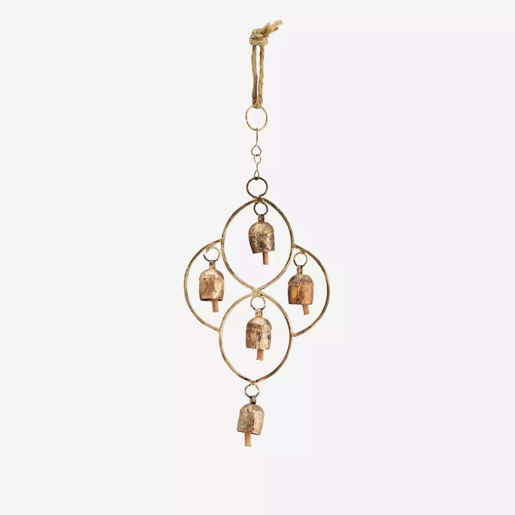Brass Cow Bell Chime - RhoolWind ChimesMadam StoltzMadam Stoltz Wind Chimes Brass Cow Bell Chime 2500728257369
