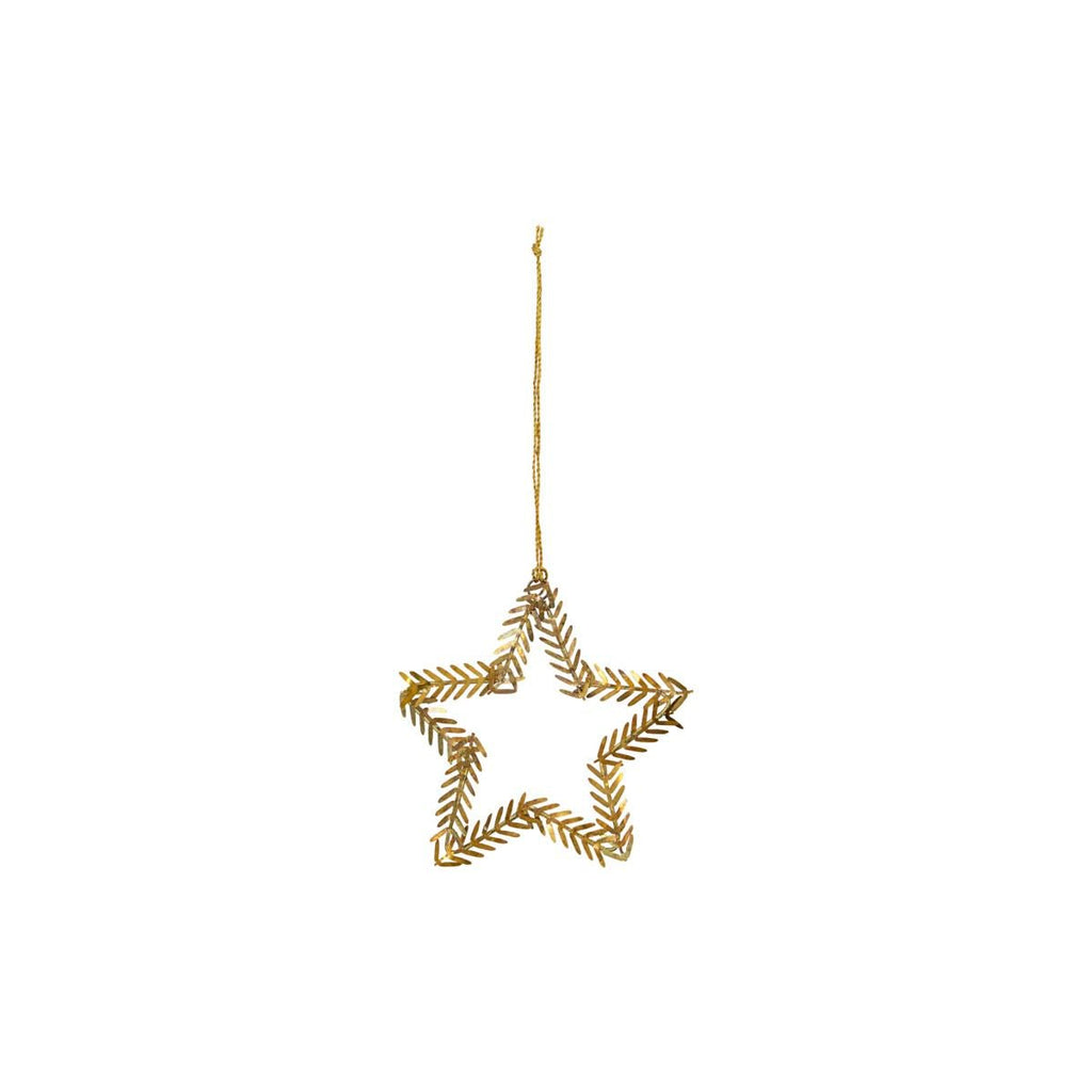 Brass Star Shaped Leaf Decoration - RhoolBaubleHouse DoctorBrass Star Shaped Leaf Decoration