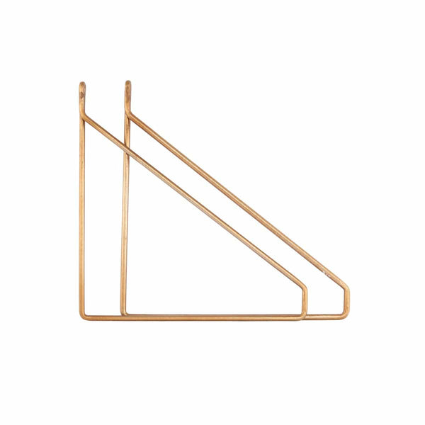 Brass Wall Shelf Brackets - RhoolShelf BracketHouse DoctorHouse Doctor Shelf Bracket Brass Wall Shelf Brackets 5707644388123