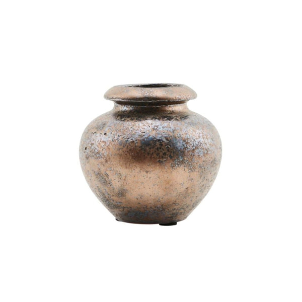 House Doctor Vase Bronze Reactive Glaze Vase 5707644730540