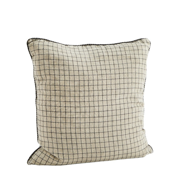 Checked Linen Cushion Cover - RhoolCushionMadam StoltzChecked Linen Cushion Cover