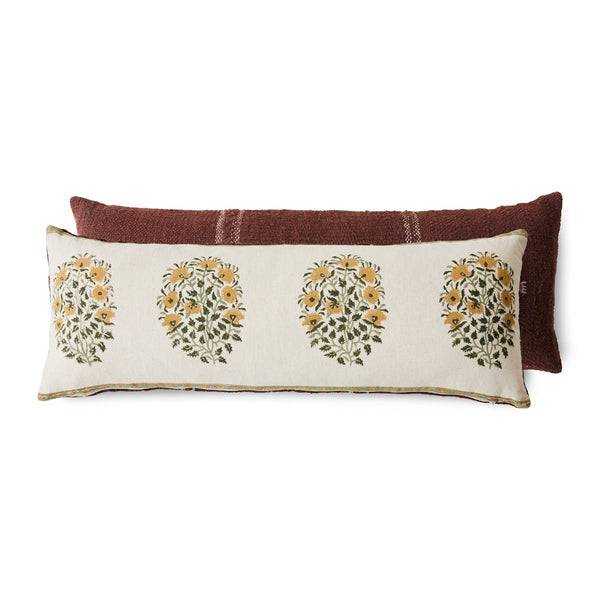 Embroidered Rectangular Lumbar Cushion - RhoolCushionRhoolEmbroidered Rectangular Lumbar Cushion