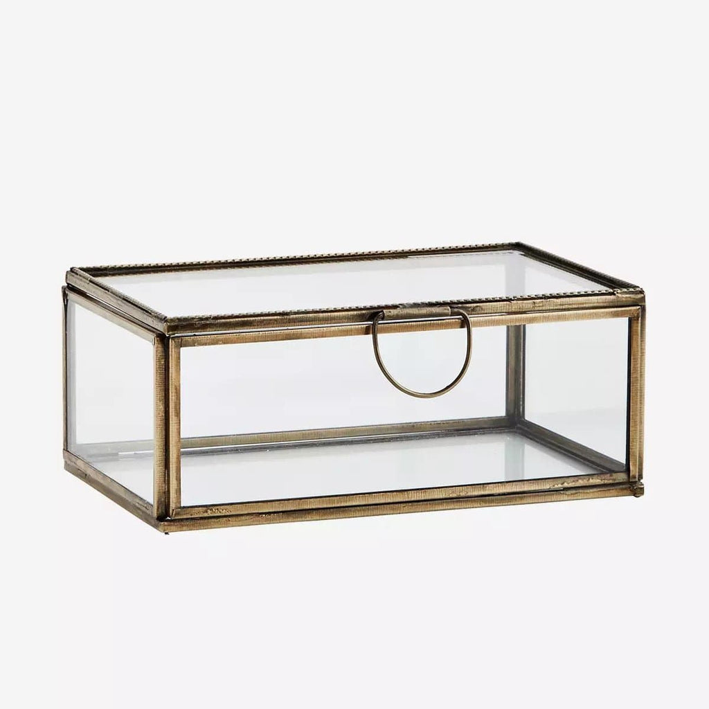 Glass and Brass Decorative Box - RhoolBoxMadam StoltzMadam Stoltz Box Glass and Brass Decorative Box 2500207042691