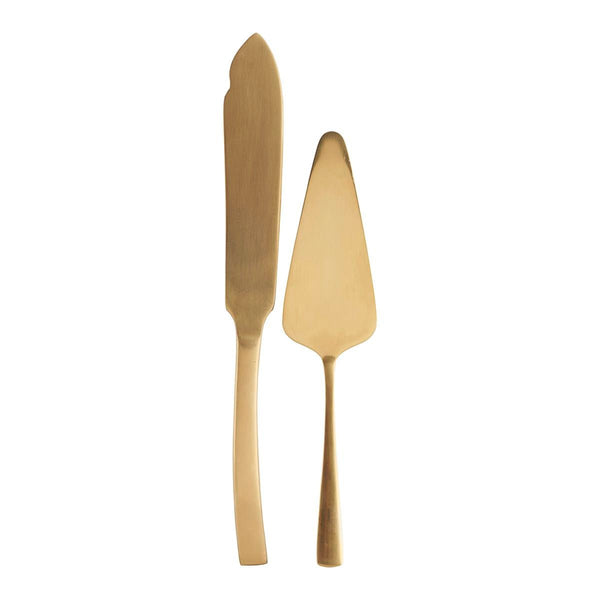 Gold Cake Servers - RhoolCake ServerHouse DoctorGold Cake Servers