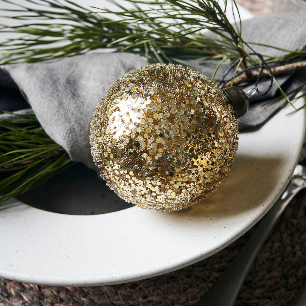 Gold Glass Christmas Tree Bauble - RhoolBaubleHouse DoctorHouse Doctor Bauble Gold Glass Christmas Tree Bauble 5707644804258