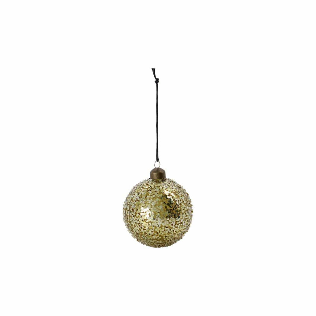 Gold Glass Christmas Tree Bauble - RhoolBaubleHouse DoctorHouse Doctor Bauble Gold Glass Christmas Tree Bauble 5707644804258