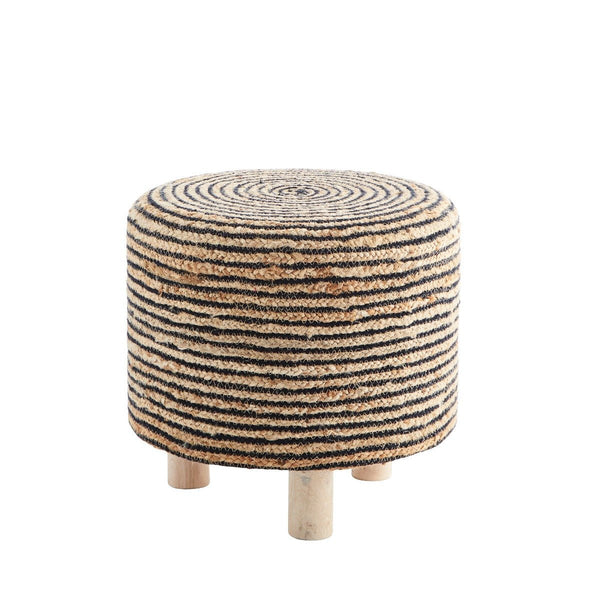 Hand Braided Jute Stool - RhoolFoot StoolMadam StoltzHand Braided Jute Stool