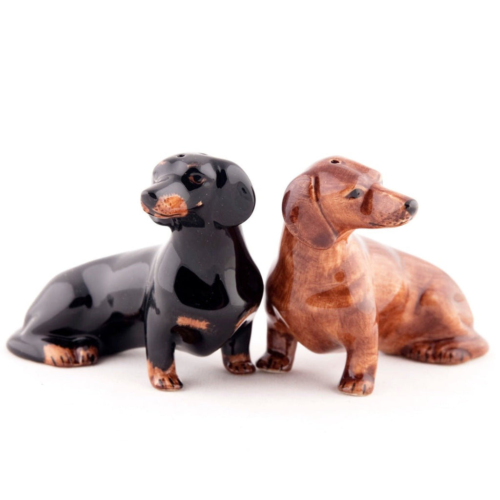 Hand Painted Salt and Pepper Set - Dachshund - RhoolSalt and Pepper ShakerQuailHand Painted Salt and Pepper Set - Dachshund