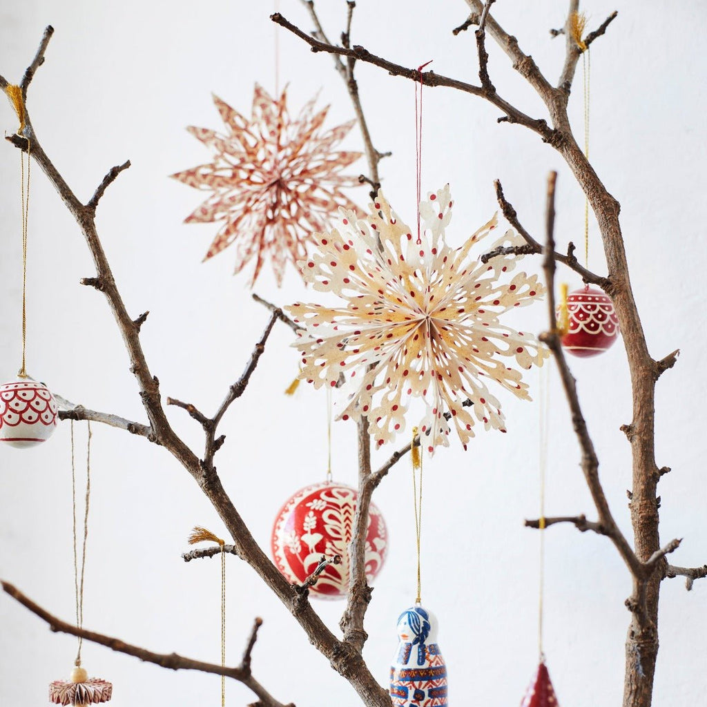 Hanging Paper Stars - Red - RhoolPaper StarMadam StoltzHanging Paper Stars - Red