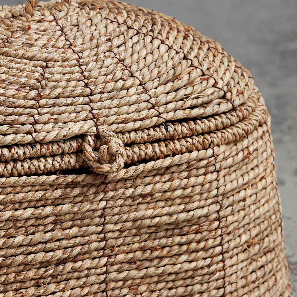 House Doctor Baskets Woven Seagrass Basket with Lid 5707644711907