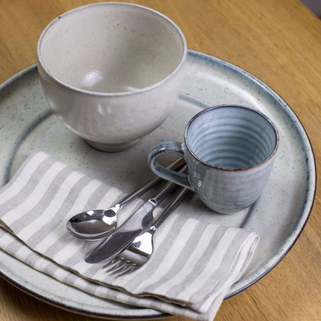 Imma Off-White and Blue Large Serving Plate - RhoolBowlHouse DoctorHouse Doctor Bowl Imma Off-White and Blue Large Serving Plate 5707644550667
