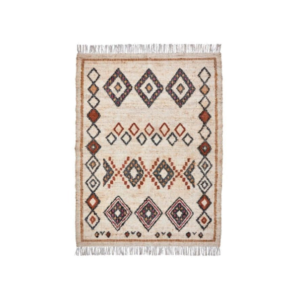 Jute and Cotton Diamond Rug - RhoolRugHouse DoctorJute and Cotton Diamond Rug