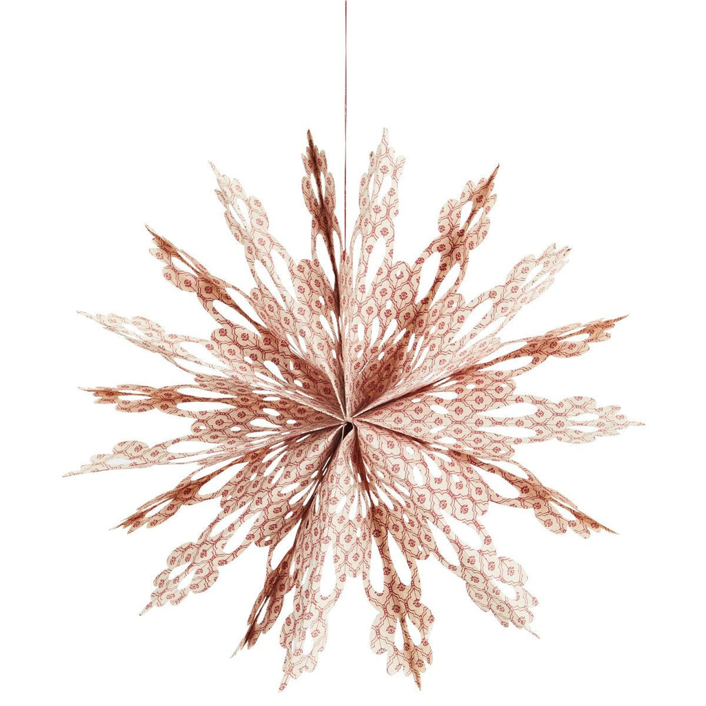 Large Hanging Paper Star - Red - RhoolPaper StarMadam StoltzLarge Hanging Paper Star - Red