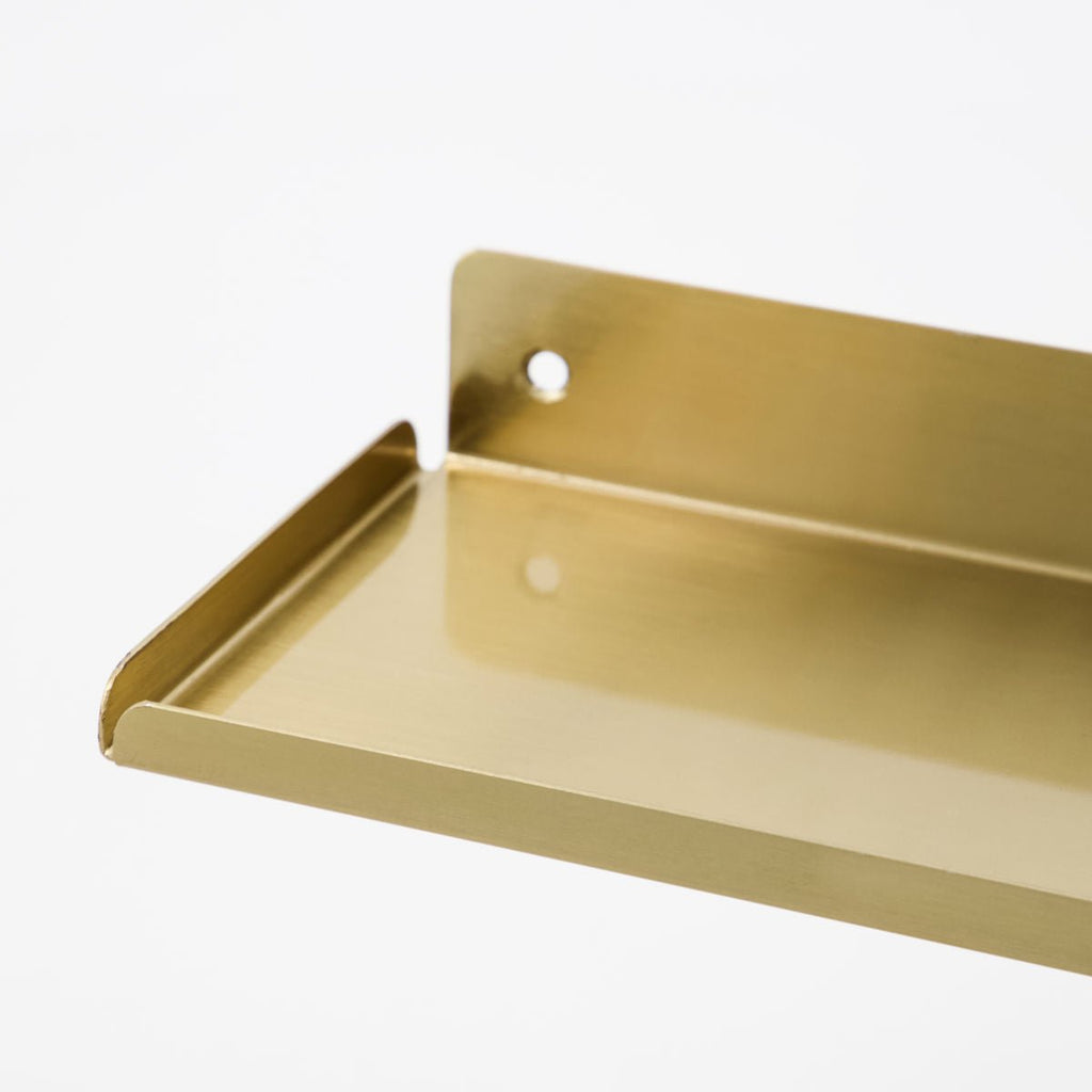 Long Slimline Brass Shelf Ledge - RhoolShelfHouse DoctorLong Slimline Brass Shelf Ledge