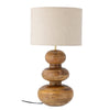 Mango Wood Table Lamp and Shade - RhoolLampBloomingvilleMango Wood Table Lamp and Shade