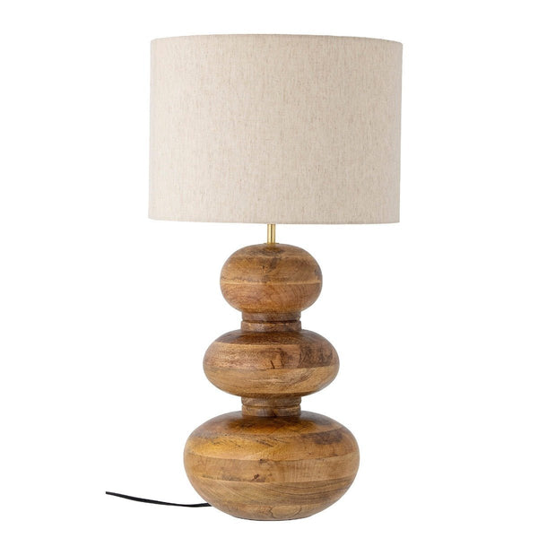 Mango Wood Table Lamp and Shade - RhoolLampBloomingvilleMango Wood Table Lamp and Shade