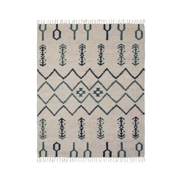 Off White Geometric Rug - RhoolRugHouse DoctorOff White Geometric Rug