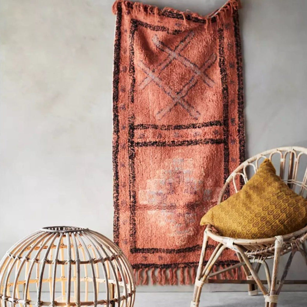 Orange Tufted Cotton Runner - RhoolRugMadam StoltzMadam Stoltz Rug Orange Tufted Cotton Runner 2500455397826