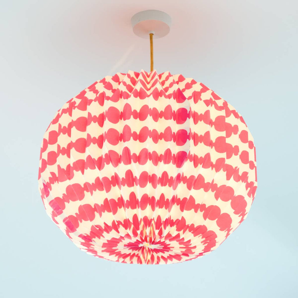 Origami Paper Lamp Shade - Pink Globe - RhoolLamp ShadesAARVENOrigami Paper Lamp Shade - Pink Globe