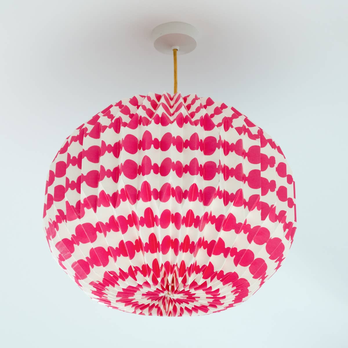 Origami Paper Lamp Shade Pink Globe Rhool