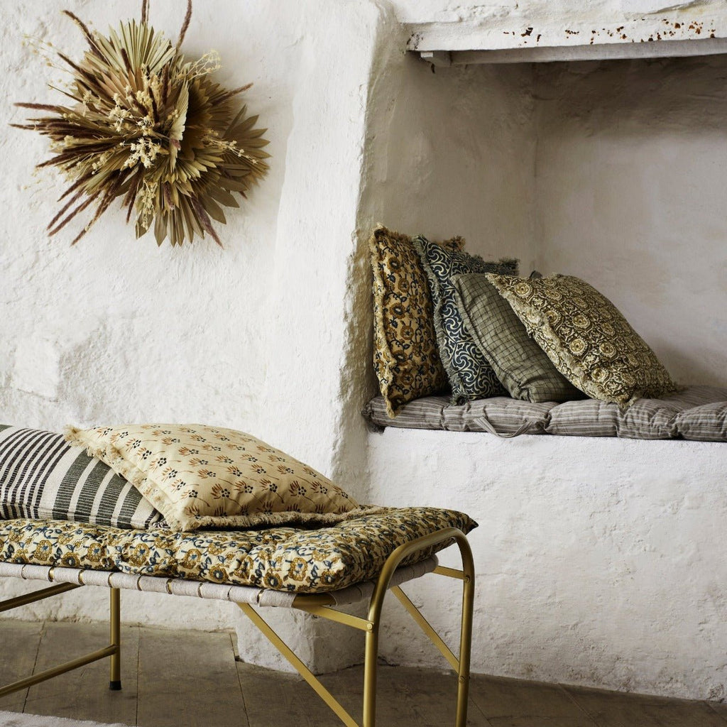 Patterned Cotton Cushion Cover - RhoolCushionMadam StoltzPatterned Cotton Cushion Cover