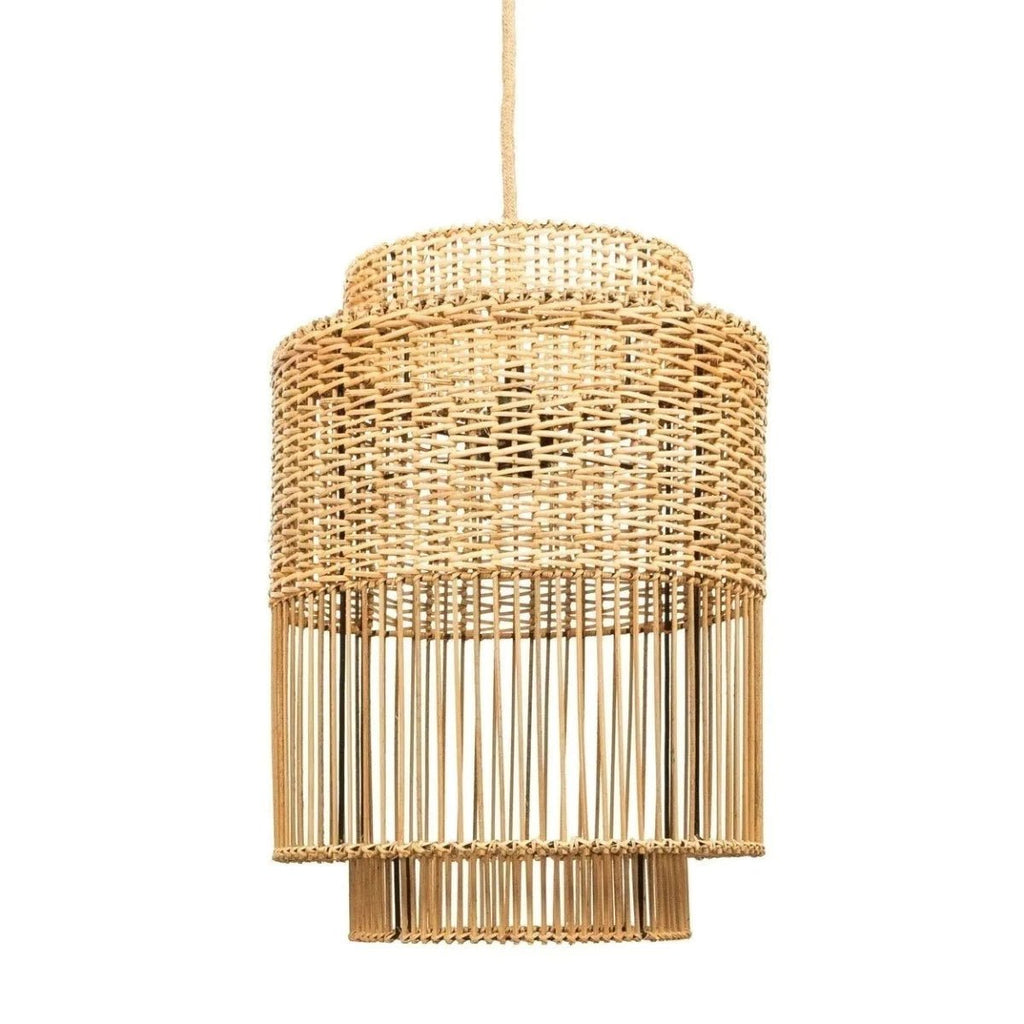 Rattan Pendant Lampshade Cylinder - RhoolCeiling Light FixturesBazar BizarRattan Pendant Lampshade Cylinder