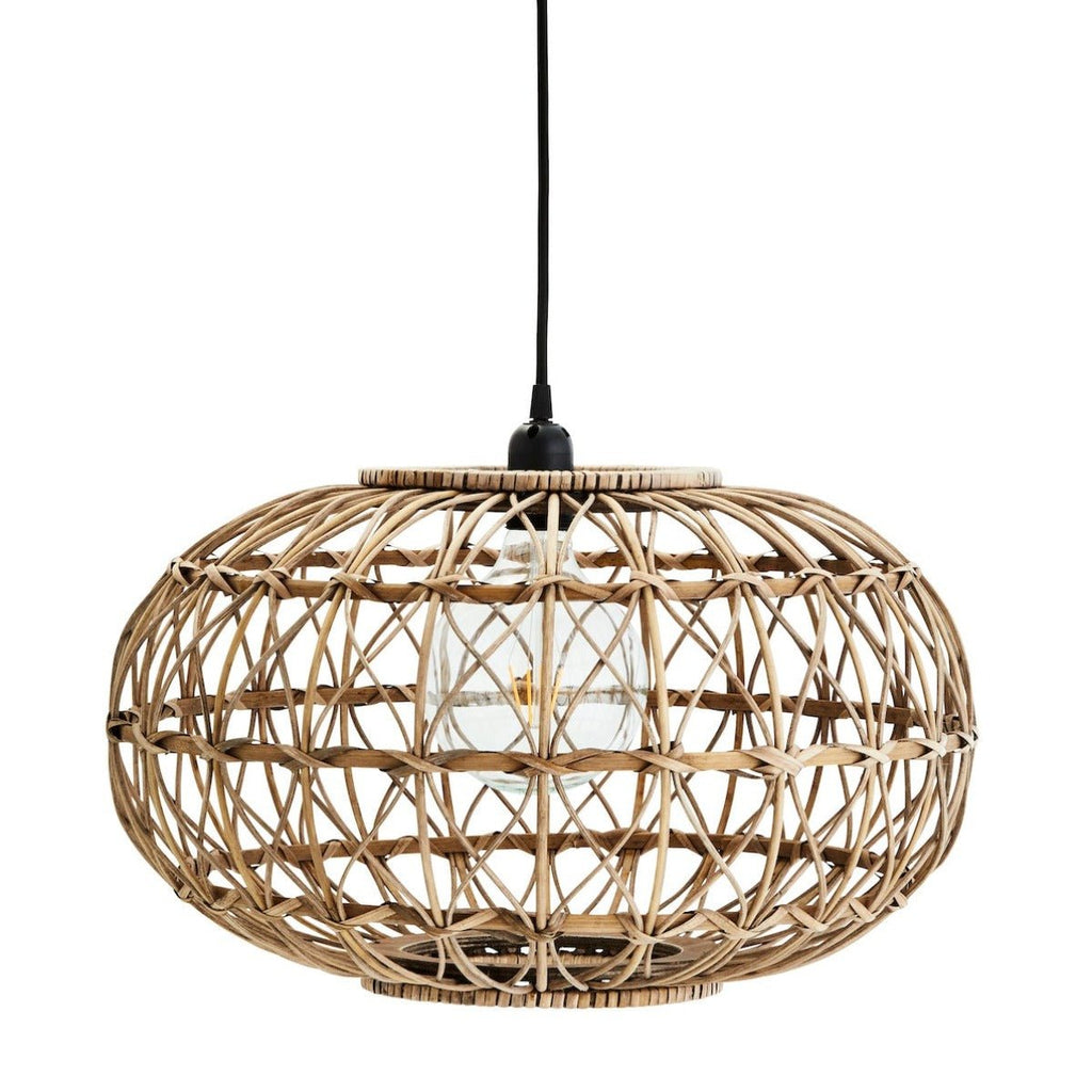 Rattan Pendant Light Oval - RhoolCeiling Light FixturesMadam StoltzRattan Pendant Light Oval