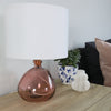 Recycled Pink Glass Lamp - RhoolLampsJarapaJarapa Lamps Recycled Pink Glass Lamp