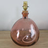 Recycled Pink Glass Lamp - RhoolLampsJarapaJarapa Lamps Recycled Pink Glass Lamp