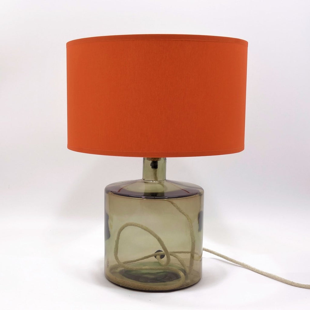 Recycled Smoke Glass Lamp - RhoolLampsJarapaRecycled Smoke Glass Lamp