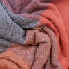 Recycled Wool Blanket in Rust Herringbone Block Check - RhoolBlanket ThrowTBCoRecycled Wool Blanket in Rust Herringbone Block Check