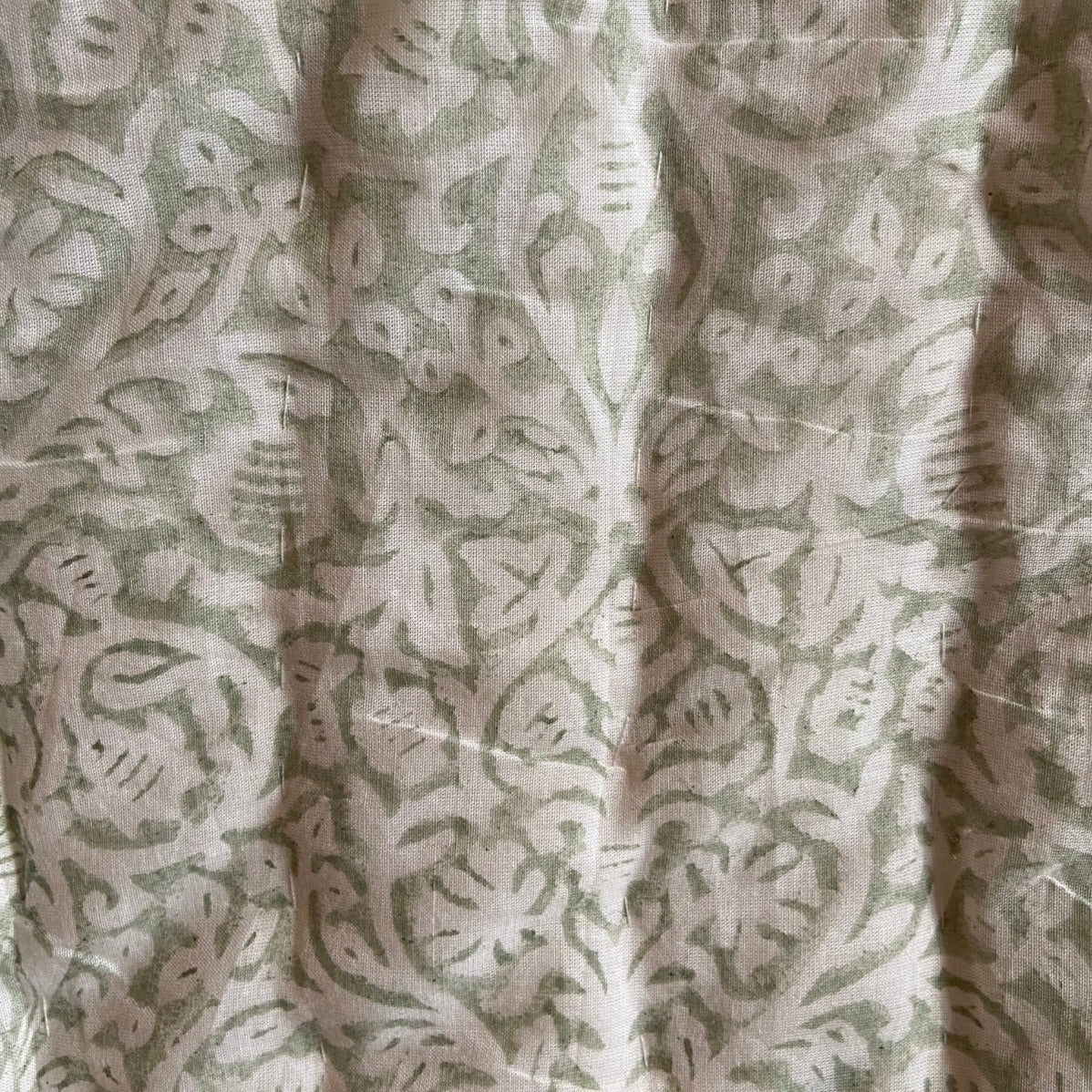 Green - Double - Reversible Sanganeri Block Print Cotton Quilt 28