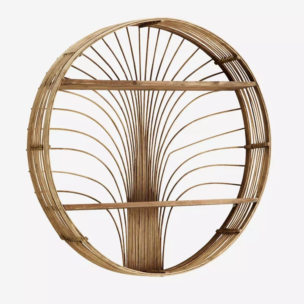 Round Rattan Decorative Shelf - RhoolShelfMadam StoltzMadam Stoltz Shelf Round Rattan Decorative Shelf 2500305190713