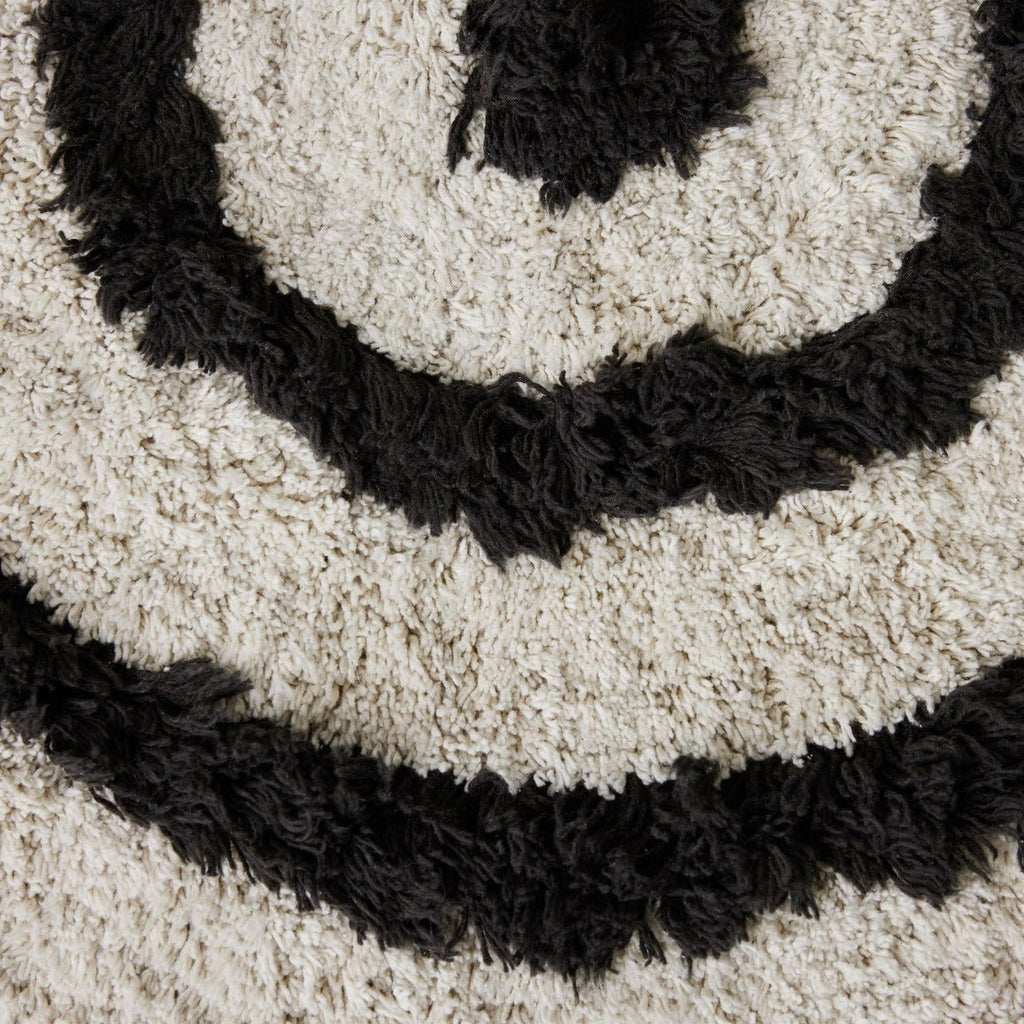 Round Tufted Bath Mat - Black - RhoolBath MattHKLivingRound Tufted Bath Mat - Black