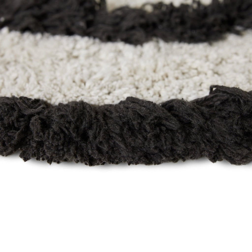 Round Tufted Bath Mat - Black - RhoolBath MattHKLivingRound Tufted Bath Mat - Black