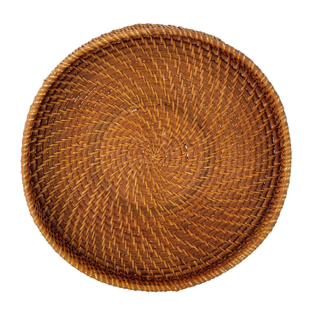 Round Woven Rattan Tray - RhoolTrayBloomingvilleRound Woven Rattan Tray