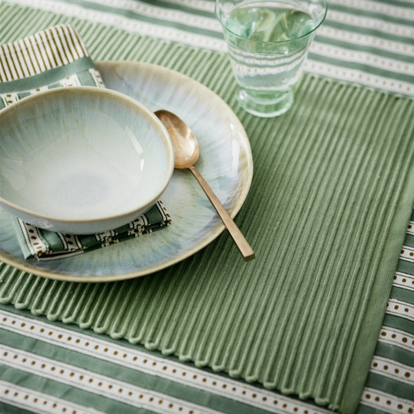 Set of Four Cotton Placemats - Green - RhoolPlacematBungalow DKSet of Four Cotton Placemats - Green