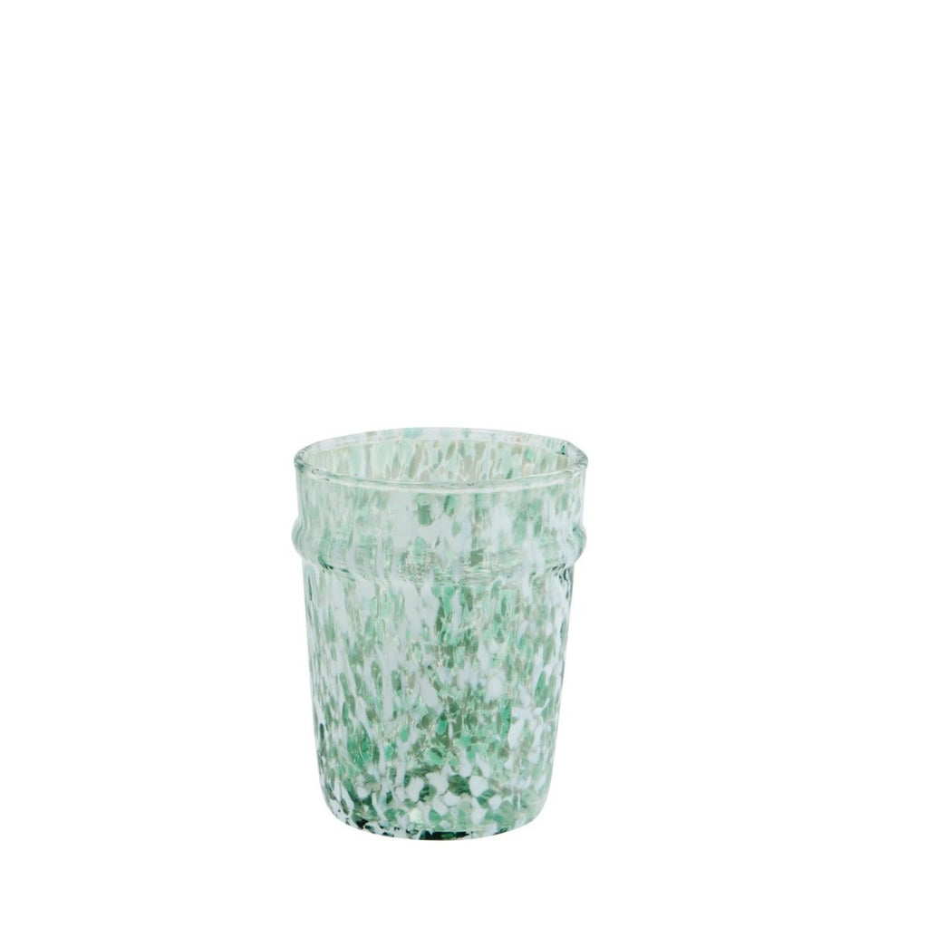 Splatter Drinking Glass Green - RhoolDrinking GlassMadam StoltzSplatter Drinking Glass Green