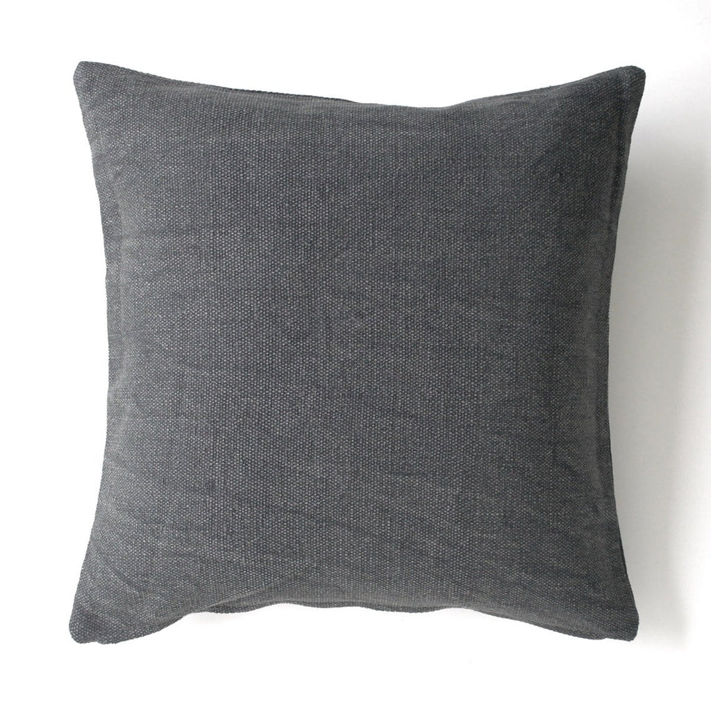 Stonewashed Cotton Cushion Cover - Deep Denim Blue - RhoolCushionStone Washed CottonStonewashed Cotton Cushion Cover - Deep Denim Blue