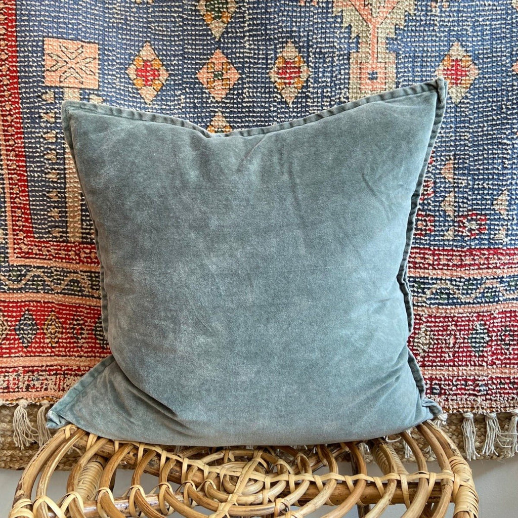 Stonewashed Velvet Cushion Cover - Agate - RhoolCushionStone Washed VelvetStonewashed Velvet Cushion Cover - Agate